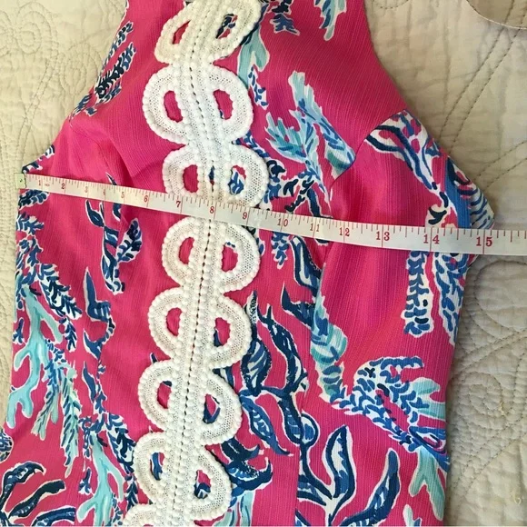 Reposted New WOT Lilly Pulitzer Annabelle samba capri pink coral top - Picture 9 of 12